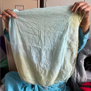 Pastel Gradient light blue dupatta